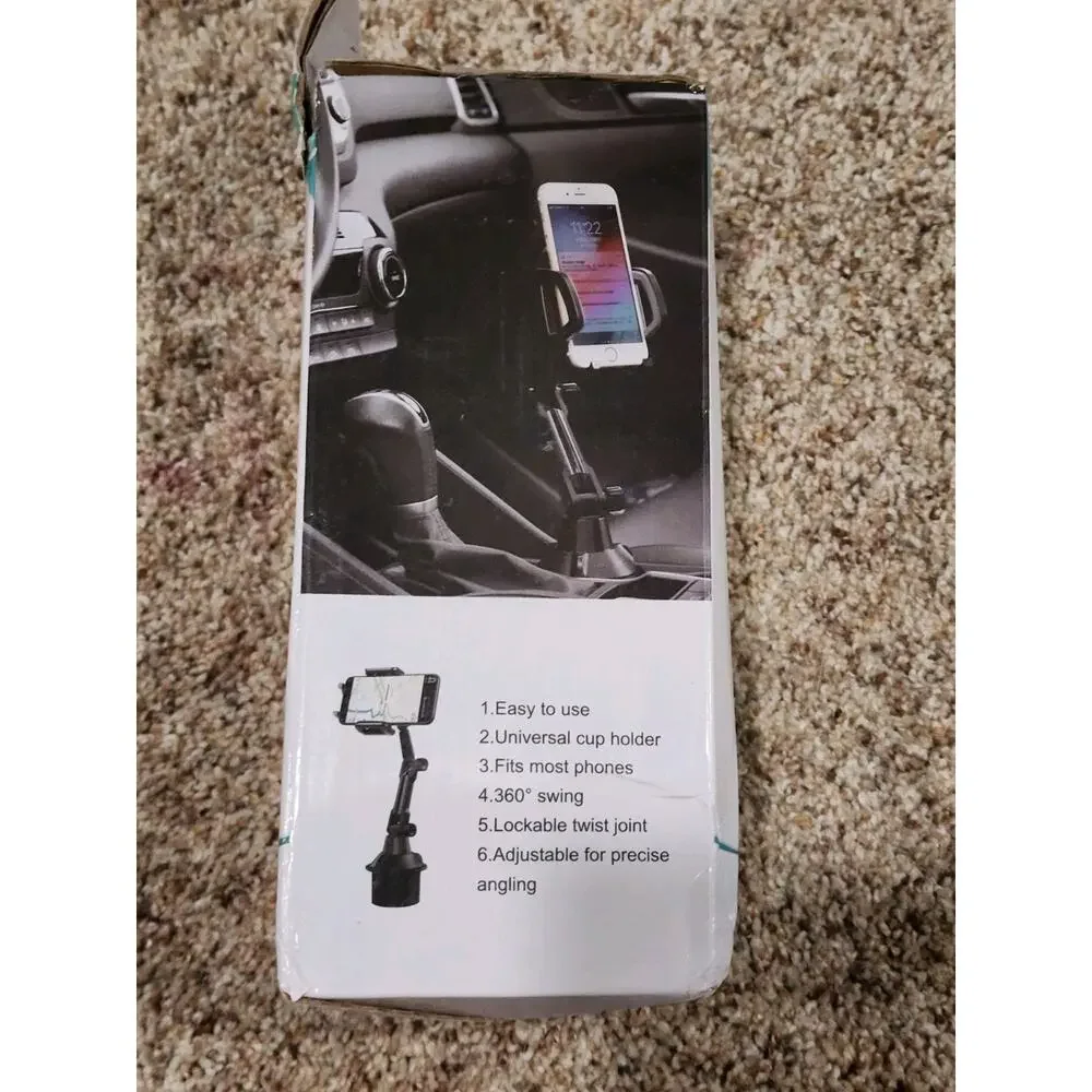 Car Cup Holder Phone Mount Will Hold Smartphone And Case New